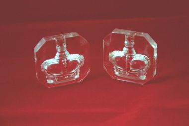 Prince Matchabelli 47oz Clear Glass Crown Jewel