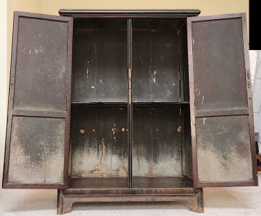 Burl and Hardwood Cabinet 中國早清粗木和硬木櫥櫃