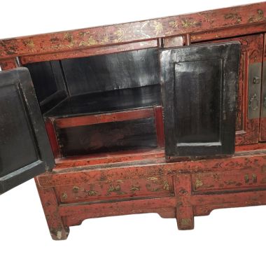 Red Lacquered Low Table 中國紅漆低山西桌